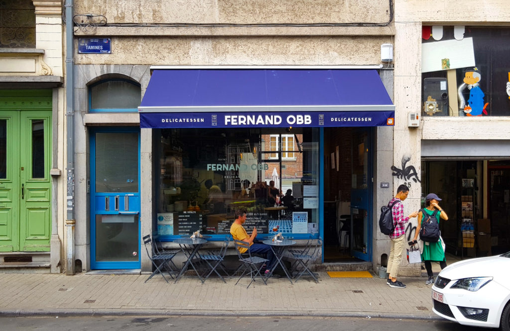 La meilleure croquette de crevettes de Bruxelles chez Fernand Obb fernand obb facade